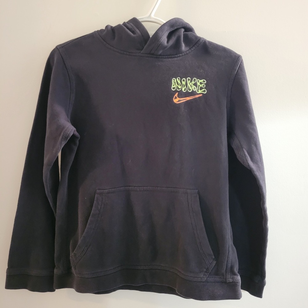 Nike Fantasy Creature Hoodie Youth Size Large DM4092-010 Unique Graphic Black